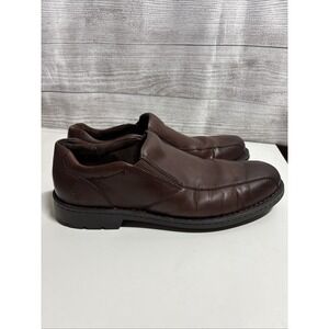 Mens 12 Born Crown Chocolate Brown leather Slip On Loafers BM0018806